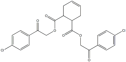 bis[2-(4-chlorophenyl)-2-oxoethyl] 4-cyclohexene-1,2-dicarboxylate Struktur