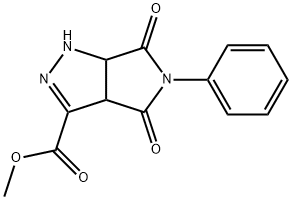 methyl 4,6-dioxo-5-phenyl-1,3a,4,5,6,6a-hexahydropyrrolo[3,4-c]pyrazole-3-carboxylate Struktur