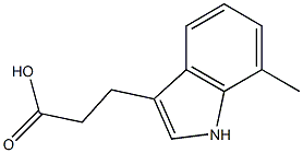 3-(7-Methyl-3-indolyl)propanoic Acid Struktur