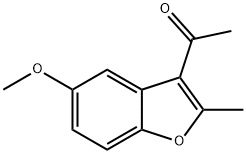 1-(5-methoxy-2-methyl-1-benzofuran-3-yl)ethanone Struktur