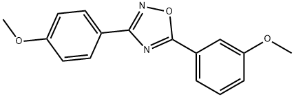 5-(3-methoxyphenyl)-3-(4-methoxyphenyl)-1,2,4-oxadiazole Struktur