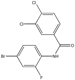 N-(4-bromo-2-fluorophenyl)-3,4-dichlorobenzamide Struktur