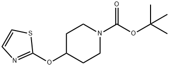 tert-butyl 4-(thiazol-2-yloxy)piperidine-1-carboxylate Struktur