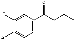 1-(4-bromo-3-fluorophenyl)butan-1-one Struktur