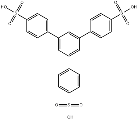 5'-(4-sulfophenyl)-[1,1':3',1''-terphenyl]-4,4''-disulfonic acid Struktur