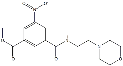 methyl 3-nitro-5-{[(2-morpholin-4-ylethyl)amino]carbonyl}benzoate Struktur