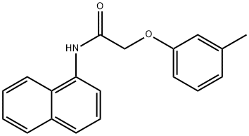 2-(3-methylphenoxy)-N-(1-naphthyl)acetamide Struktur