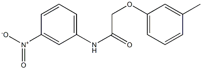 2-(3-methylphenoxy)-N-(3-nitrophenyl)acetamide Struktur