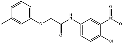 N-(4-chloro-3-nitrophenyl)-2-(3-methylphenoxy)acetamide Struktur