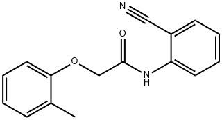 N-(2-cyanophenyl)-2-(2-methylphenoxy)acetamide Struktur