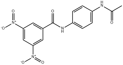 N-[4-(acetylamino)phenyl]-3,5-dinitrobenzamide Struktur