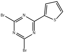 2,4-Dibromo-6-(2-thienyl)-1,3,5-triazine Struktur