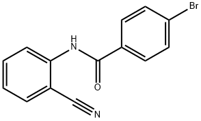 4-bromo-N-(2-cyanophenyl)benzamide Struktur