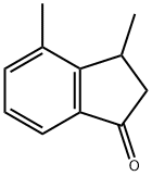 3,4-dimethyl-2,3-dihydro-1H-inden-1-one Struktur