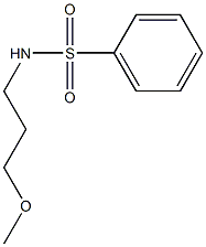 N-(3-methoxypropyl)benzenesulfonamide Struktur