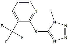 1-methyl-1H-tetraazol-5-yl 3-(trifluoromethyl)-2-pyridinyl sulfide Struktur