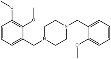 1-(2,3-dimethoxybenzyl)-4-(2-methoxybenzyl)piperazine Struktur