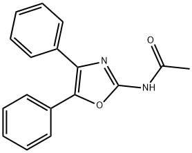 N-(4,5-diphenyl-1,3-oxazol-2-yl)acetamide Struktur