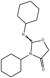 3-cyclohexyl-2-(cyclohexylimino)-1,3-oxazolidin-4-one Struktur