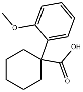 1-(2-methoxyphenyl)cyclohexane-1-carboxylic acid Struktur