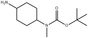 Carbamic acid,N-(4-aminocyclohexyl)-N-methyl-, 1,1-dimethylethyl ester Struktur