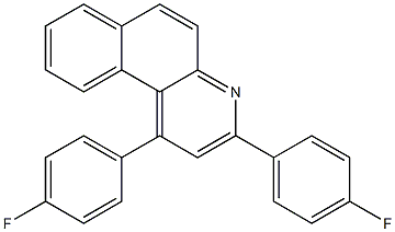 1,3-bis(4-fluorophenyl)benzo[f]quinoline Struktur