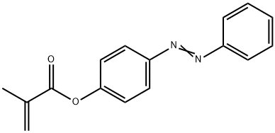 2-Propenoic acid, 2-methyl-, 4-(2-phenyldiazenyl)phenyl ester Struktur