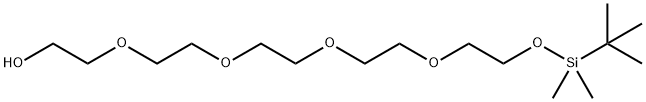 2-[2-(2-{2-[2-(tert-Butyl-dimethyl-silanyloxy)-ethoxy]-ethoxy}-ethoxy)-ethoxy]-ethanol Struktur