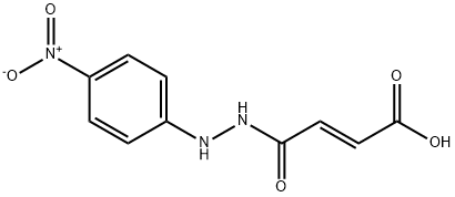 (E)-4-[2-(4-nitrophenyl)hydrazino]-4-oxo-2-butenoic acid Struktur