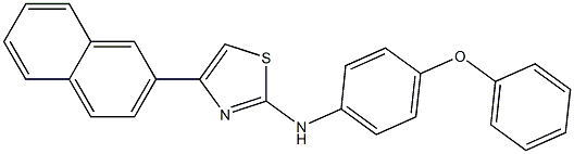 N-[4-(2-naphthyl)-1,3-thiazol-2-yl]-N-(4-phenoxyphenyl)amine Struktur