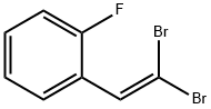 1-(2,2-Dibromovinyl)-2-fluorobenzene Struktur