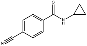 4-CYANO-N-CYCLOPROPYLBENZAMIDE Struktur