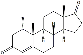 1 alpha-Methyl-4-androstene-3,17-dione Struktur