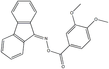 9H-fluoren-9-one O-(3,4-dimethoxybenzoyl)oxime Struktur