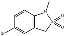 5-bromo-1-methyl-1,3-dihydrobenzo[c]isothiazole 2,2-dioxide Struktur