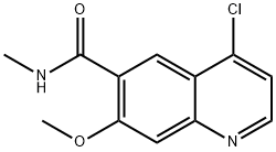 N-methyl-4-chloro-7-methoxyquinoline-6-carboxamide Struktur