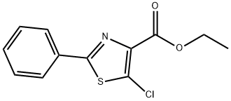 4-Thiazolecarboxylic acid, 5-chloro-2-phenyl-, ethyl ester