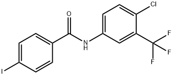 N-[4-chloro-3-(trifluoromethyl)phenyl]-4-iodobenzamide Struktur