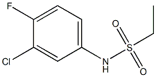 N-(3-chloro-4-fluorophenyl)ethanesulfonamide Struktur