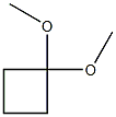 1,1-dimethoxycyclobutane Struktur