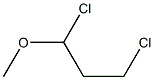 1,3-dichloro-1-methoxy-propane Struktur