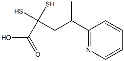 4-(pyridin-2-yldisulfanyl)pentanoic acid Struktur