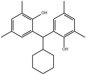 2-[cyclohexyl-(2-hydroxy-3,5-dimethylphenyl)methyl]-4,6-dimethylphenol Struktur