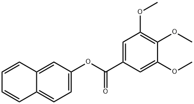 2-naphthyl 3,4,5-trimethoxybenzoate Struktur