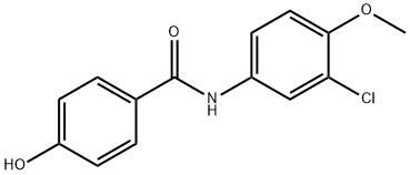 N-(3-chloro-4-methoxyphenyl)-4-hydroxybenzamide Struktur