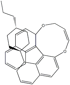 4H-Dinaphtho[2,1-f:1',2'-h][1,5]dioxonin, 5,6-dihydro-5-(trans-4-propylcyclohexyl)- Structure