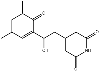 2,6-Piperidinedione, 4-[2-(3,5-dimethyl-6-oxo-1-cyclohexen-1-yl)-2-hydroxyethyl]- (9CI) Struktur