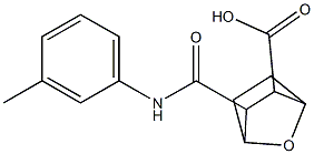 3-(3-toluidinocarbonyl)-7-oxabicyclo[2.2.1]heptane-2-carboxylic acid Struktur