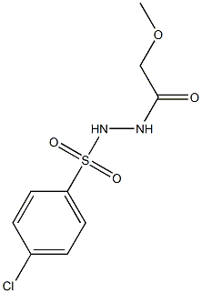 4-chloro-N'-(methoxyacetyl)benzenesulfonohydrazide Struktur