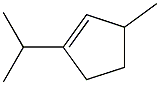 3-Methyl-1-isopropylcyclopentene. Struktur